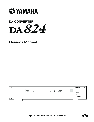 Yamaha TV Converter Box DA824 owners manual user guide