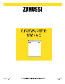 Zanussi Dishwasher DWS 949 owners manual user guide