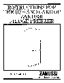 Zanussi Freezer DI 180/80 owners manual user guide