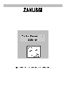 Zanussi Range ZKF641H owners manual user guide
