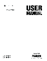 Zanussi Washer ZWJ 12591 W owners manual user guide