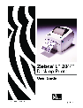 Zebra Technologies Label Maker LP 2844 owners manual user guide