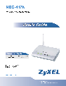ZyXEL Communications Network Router NBG-417N owners manual user guide