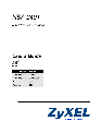ZyXEL Communications Network Router NSA-2401 owners manual user guide