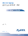 ZyXEL Communications Switch ES1100 owners manual user guide