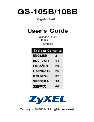 ZyXEL Communications Switch GS-105B owners manual user guide