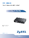 ZyXEL Communications Switch GS1100-16 owners manual user guide