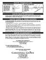 Cardinal Gates Safety Gate CP30 owners manual user guide