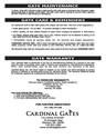 Cardinal Gates Safety Gate PG-35 owners manual user guide