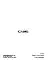 Casio Cash Register TK-3200 owners manual user guide