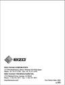 Eizo Computer Monitor T766 owners manual user guide