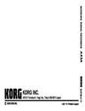 Korg Computer Monitor AX3A owners manual user guide