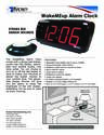 Krown Manufacturing Clock WakeMEup owners manual user guide
