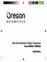Oregon Scientific Clock RMR802 owners manual user guide