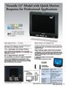 Panasonic Computer Monitor BT-LH1500 owners manual user guide