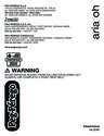 Peg-Perego Stroller FINA0703 owners manual user guide