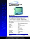 Speco Technologies Computer Monitor VM-2105C owners manual user guide