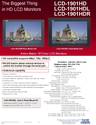 Tote Vision Computer Monitor LCD-1901HDL owners manual user guide