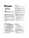 Universal Electronics Calculator UNV -35809 owners manual user guide