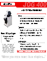 ABC Office Paper Shredder Jog 400 owners manual user guide