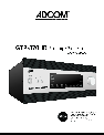 Adcom Home Theater System GTP-870HD owners manual user guide