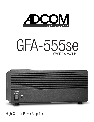 Adcom Stereo Amplifier GFA-555 owners manual user guide