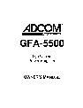 Adcom Stereo System GFA-5500 owners manual user guide