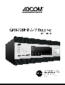 Adcom Stereo System GFR-700HD owners manual user guide
