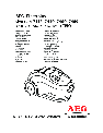 AEG Vacuum Cleaner 1800 owners manual user guide