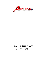 Airlink Network Card AWLL3025 owners manual user guide
