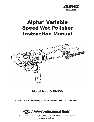 Alpha Tool.Com.HK Limited Sander VSP-230 owners manual user guide