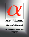 Alphasonik Car Speaker PBAT10E owners manual user guide