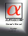 Alphasonik Car Speaker PTZ20TE owners manual user guide