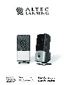 Altec Lansing Speaker 220 owners manual user guide