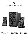 Altec Lansing Speaker VS2221 owners manual user guide