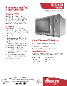 Amana Microwave Oven RCS10DA owners manual user guide