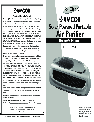 Amcor Air Cleaner AM-15 owners manual user guide