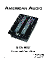 American Audio DJ Equipment Q-3433 MKII owners manual user guide