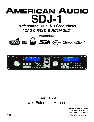 American Audio Portable Multimedia Player SDJ-2 owners manual user guide