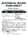 American Audio Yard Vacuum PDP-850 owners manual user guide