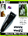 Andis Company Hair Clippers PM-1 120V owners manual user guide