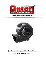 Antari Lighting and Effects Fan AF-5 owners manual user guide