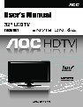 AOC Flat Panel Television L32W861 owners manual user guide