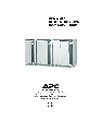 APC Power Supply 10-40KW 400V UPS owners manual user guide