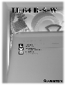 Ariston Dishwasher LL 64 B-S-W owners manual user guide
