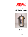Aroma Rice Cooker ARC-530 owners manual user guide