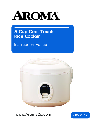 Aroma Rice Cooker ARC-914B owners manual user guide