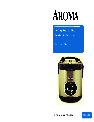 Aroma Rice Cooker ARC-930SB owners manual user guide