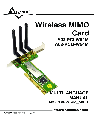 Atlantis Land Network Card A02-PCI-W54M owners manual user guide