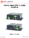 Atlona Car Amplifier AT-PA100-G2 owners manual user guide